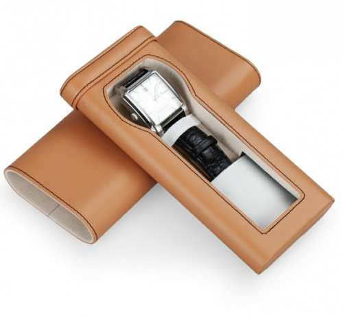 travel luxury sliding watch display drawer leather box