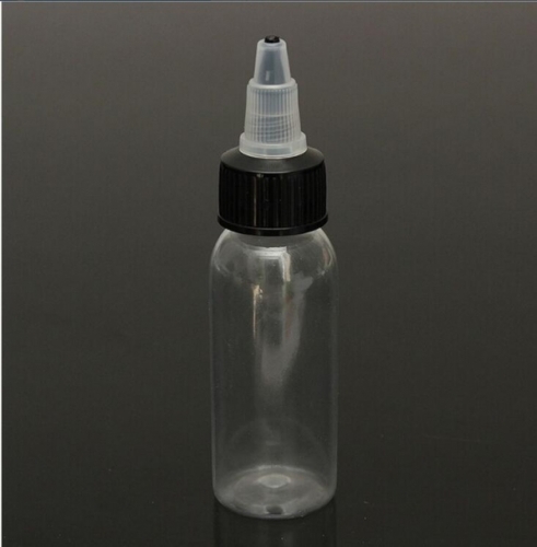 90ML Empty Plastic Tattoo Ink Pigment Clear Bottle Supplies