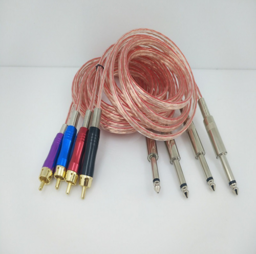 Transparent copper RCA cord 1.8m Purple