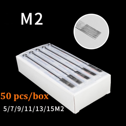 50Pcs/Box Pre-made Magnum 2 Sterilized Tattoo Needles Tattoo Needles Factory Wholesaler