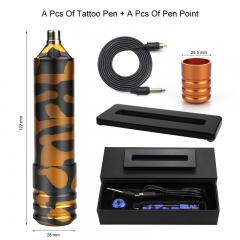 AuroraTop Camouflage Tattoo Pen Machine with Double Hollow Cup