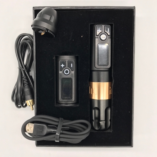 High Quality HELLO Tattoo Pen Machine with Tattoo 2 Generation Wireless Power Supply Machine Set .