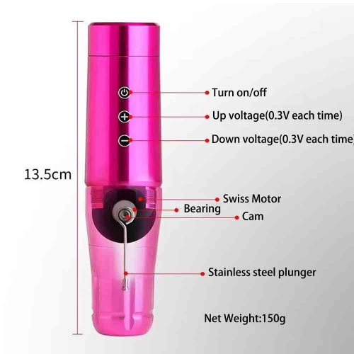 New Wireless Battery Tattoo Pen Rotary Machine With Digital Display