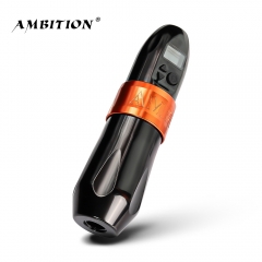 Ambition Boxster Professional Wireless Tattoo Machine Pen Strong Coreless Motor 1650 mAh Lithium Battery for Tattoo Artist