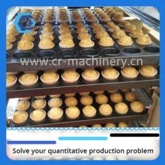 CRM baking trolley 32 baking pan rack ,hand-push type trolley,carbon steel trolley 32 pan trolley for baking oven