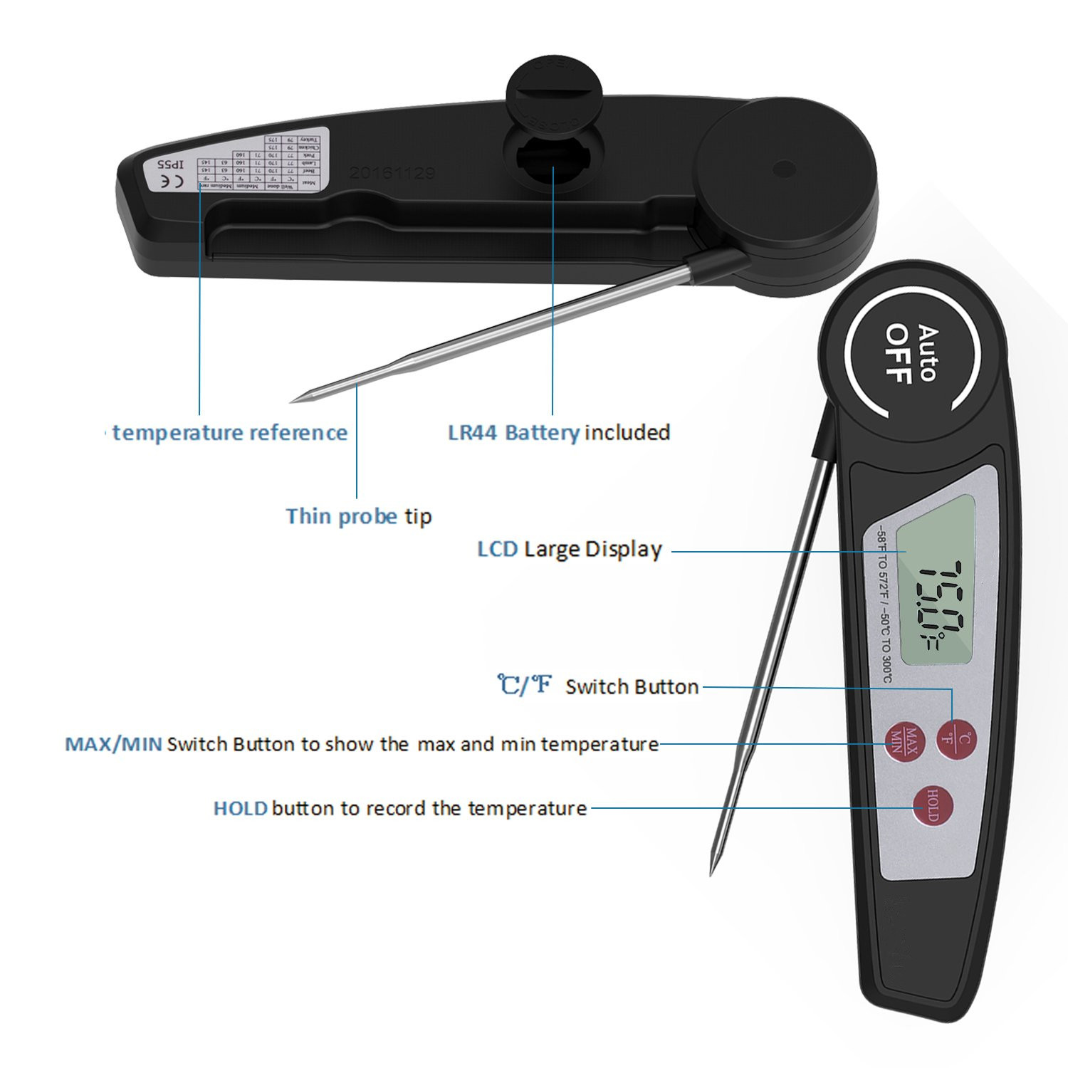 DIGITAL WATERPROOF THERMOMETER