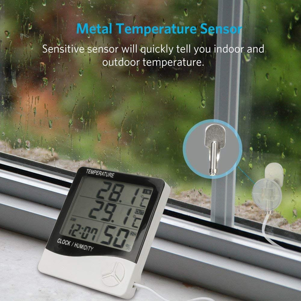 INDOOR OUTDOOR THERMOMETER HYGROMETER