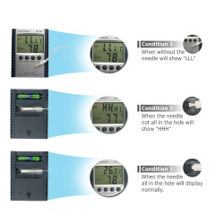 THERMOMETER AND HYGROMETER WITH PROBE