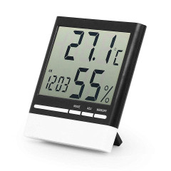 DIGITAL THERMOMETER HYGROMETER CLOCK