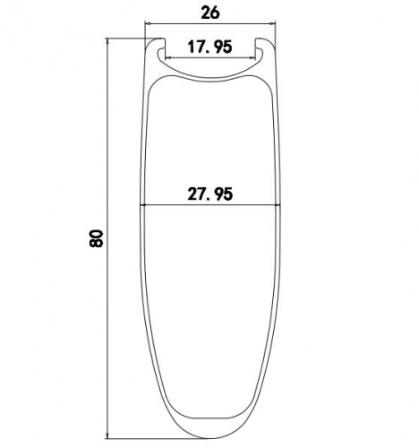 [CB26RC80] 80mm Depth 700C Carbon Rims Carbon Road Bike Clincher bike wheel