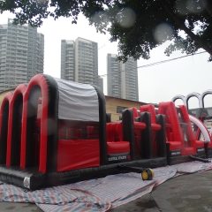 Triple Lanes Inflatable Race Obstacle Course