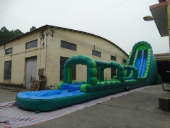 30FT Green Inflatable Water Slide