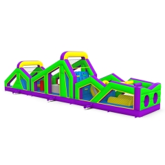 57ft Purple and Green Obstacle Course