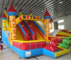 Cartoon Bouncy Castle Slide