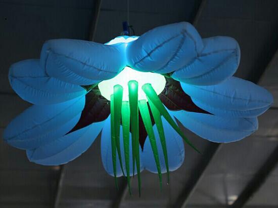 Led inflatable flower