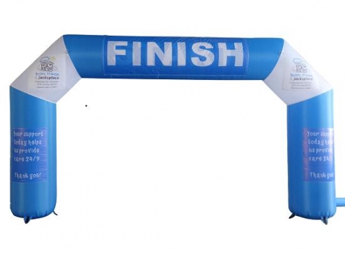 Inflatable Finish Arch with Removable Banners
