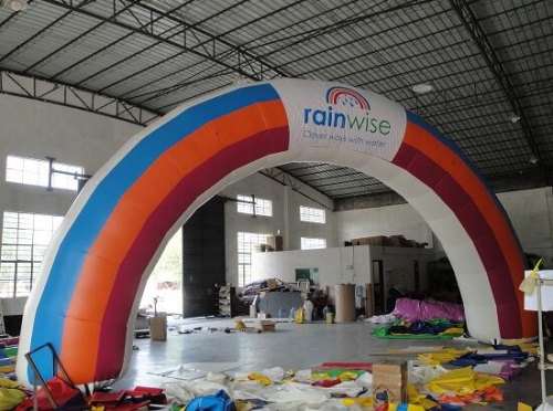 PVC Tarpaulin Inflatable Rainbow Arch