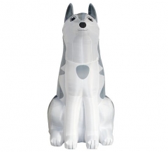 Giant Husky Christmas Inflatable Dog