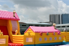 Giraffe Slide Inflatable Animal Zoo Playground