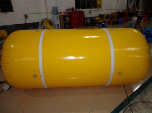 Inflatable Cylinder Buoy with Velcro for Banner