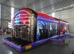42ft Disco Inflatable Bouncy Castle Obstacle Course