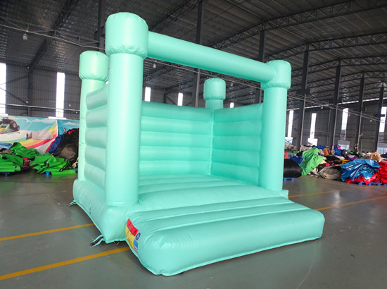 pastel colored bouncy castle