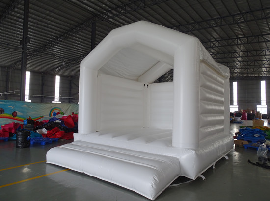 all white bounce house