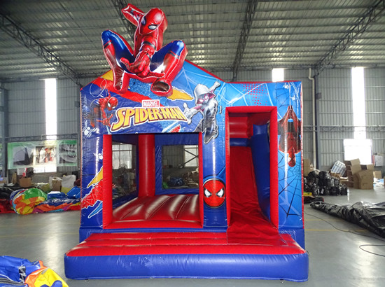 jumping castle spiderman