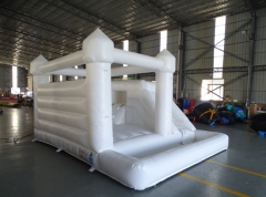 White Bouncy Castle with Ball Pit