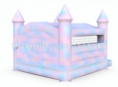 Tie-Dye Bouncy Castle with Ball Pit and Slide