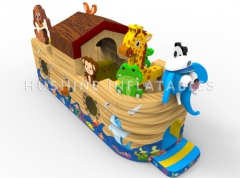 Captain Elephant Pirate Ship Bounce House