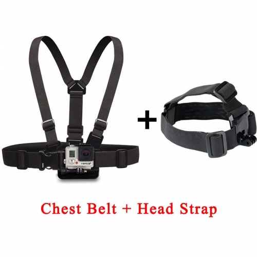 Chest Band Belt + Head Bands Strap Harness Mount for Xiao Mi Yi SJCam SJ4000 SJ5000 GoPro Go Pro Hero Accessories