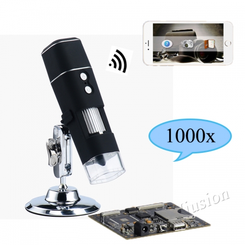 1000X WiFi Digital Microscope for Android Iphone Mobile Phone 8 LED Kids Digital Microscope USB Endoscope Zoom Camera