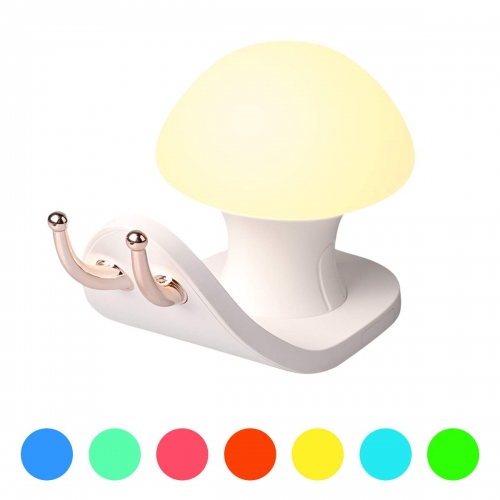 Snail House Night Light Colorful Atmosphere USB Charging Phone Bracket Bedside Lamp