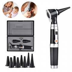 Jiusion 3X Otoscope with LED, Portable Handheld Ear Check Magnifier with 8 caps and 1 Storage case for Doctor Nurse Adult Kid Dog Cat Pet