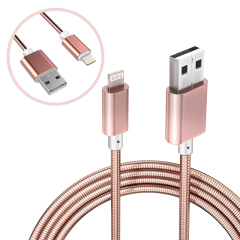 Anyfe Micro metal spring Cable,High Speed Data and Charging with Micro USB / Type C / Lightning Cables