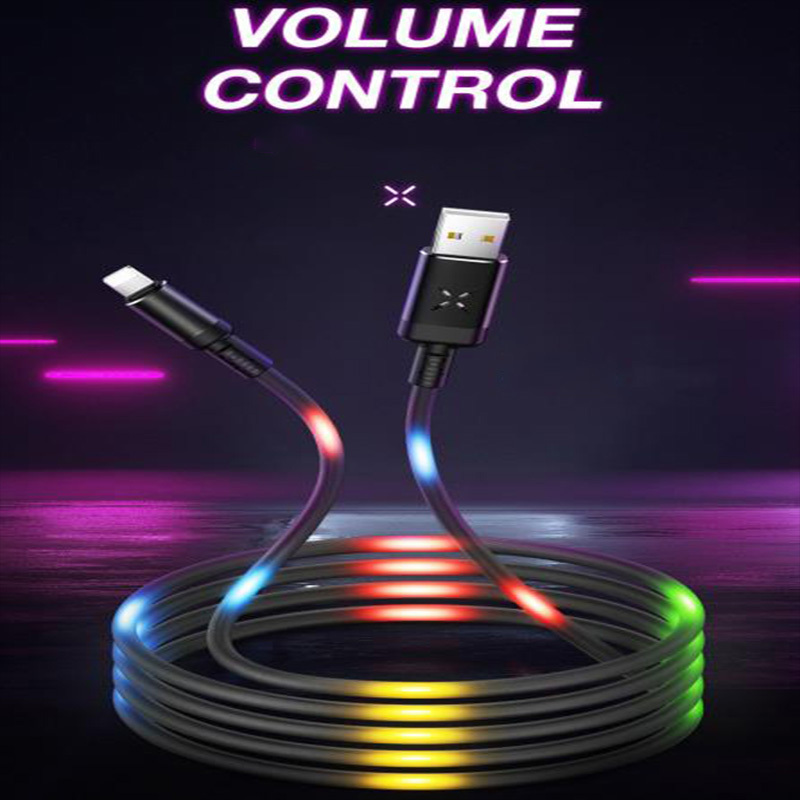 Anyfe Volume Control ,High Speed Data and Charging with Micro USB / Type C / Lightning Cables