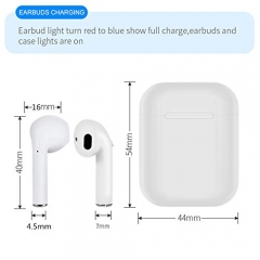 Anyfe i9S Wireless Earbud Headphones, TWS Mini Bluetooth Headphones Hand-Free Earphones Headsets, Built-in Mic Stereo Charging Case Compatible with All Smartphones (White)