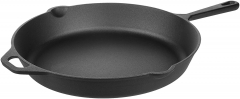 Cast iron fry pan