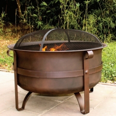 34" Extra Large and Deep Fire Pit Cauldron