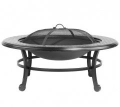 86cm steel fire pit table with cooking grill fire pit grill