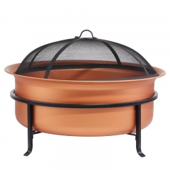 29" Real Copper Fire pit Cauldron large fire bowl