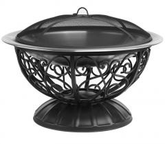 74cm ornate stainless steel fire pit metal outdoor fire pit