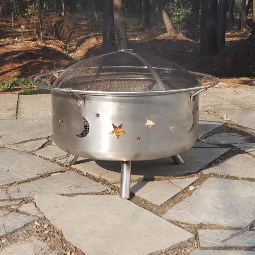 Stainless steel fire pit