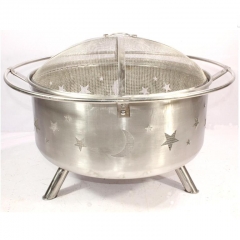 Stainless steel fire pit