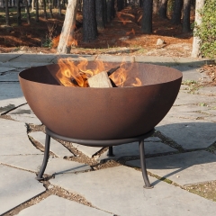 Corten steel fire pit