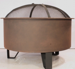 64.5cm Round steel fire pit