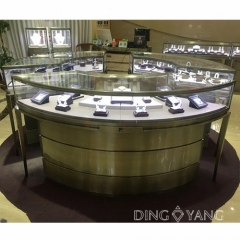 Antique Bronze Jewellery Display Showcases