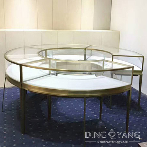 Round Jewelry Display Cases