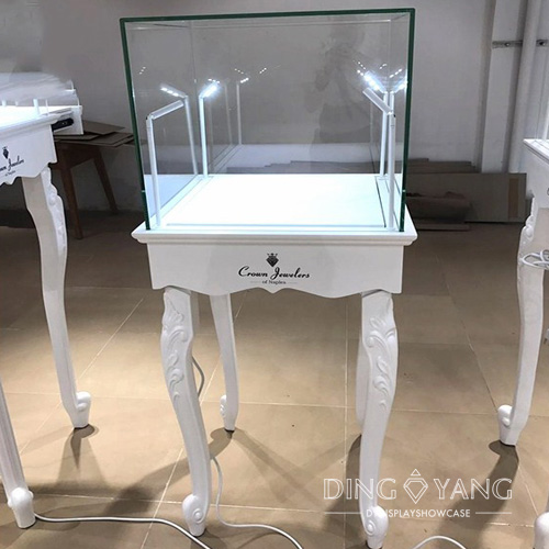 European Style Glass Jewellery Display Cabinet